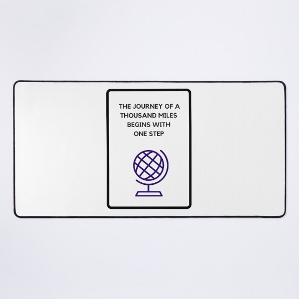 Item preview, THE JOURNEY OF A THOUSAND MILES BEGINS WITH ONE STEP designed and sold by Inspirationmotivation.