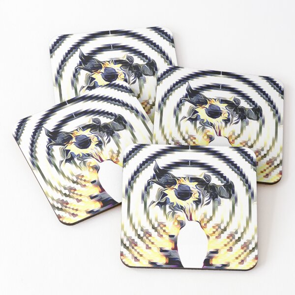 Item preview, Sunflower with vase - photo edit black-white-yellow designed and sold by kikidu21.