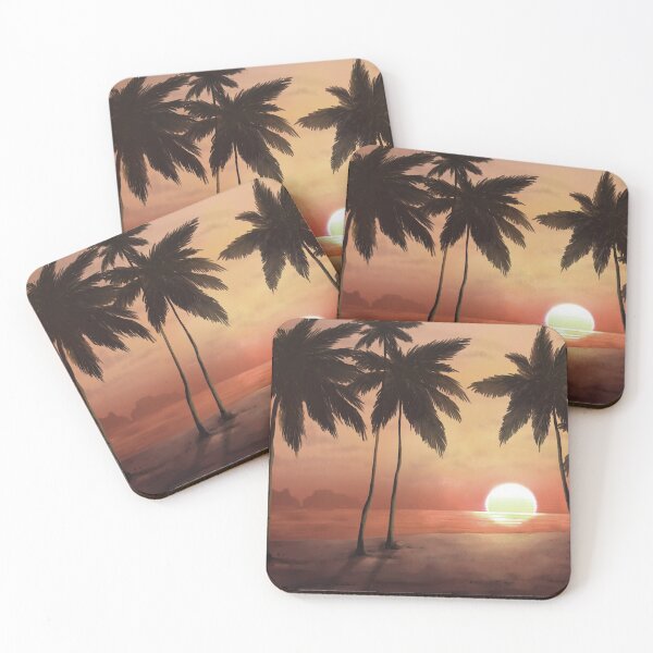 Item preview, Gorgeous Retro Neon Sun & Palm Trees V7 designed and sold by NexusArts.