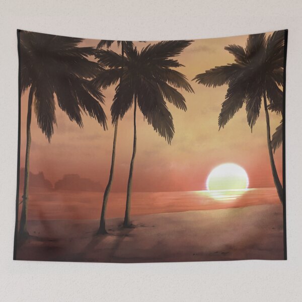 Item preview, Gorgeous Retro Neon Sun & Palm Trees V7 designed and sold by NexusArts.