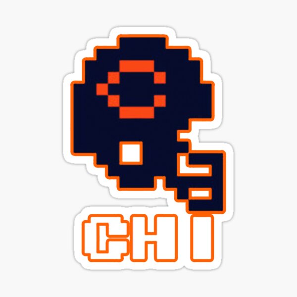 CHICAGO FOOTBALL VINTAGE TECMO BOWL STICKER AND SHIRT  Sticker for Sale  by DontBurnSpeed