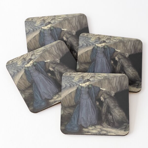 Item preview, Arthur Rackham- Merlin and Nimue. designed and sold by Dreamflight.