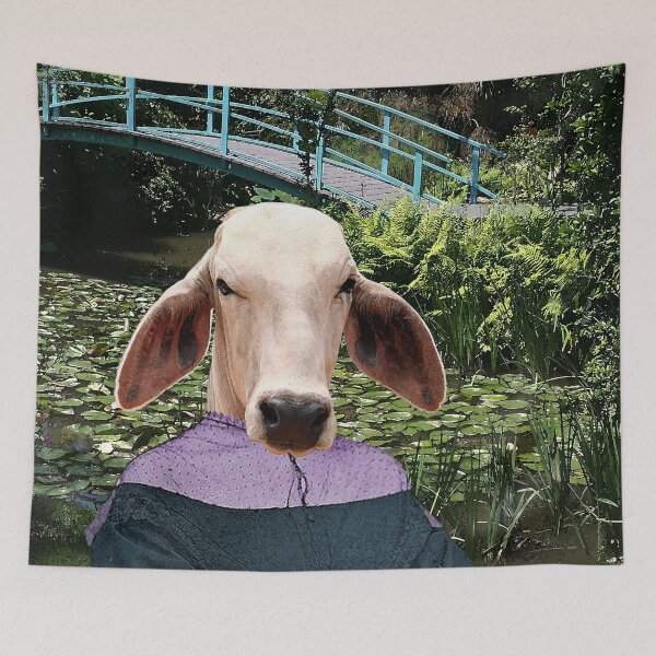 Item preview, The Monet of Cows designed and sold by Loveday Funck.