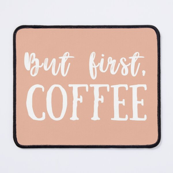 Item preview, But first, coffee.  Coffee lover.  Coffee Addict.  Rose Gold. Pink designed and sold by ABInspired.
