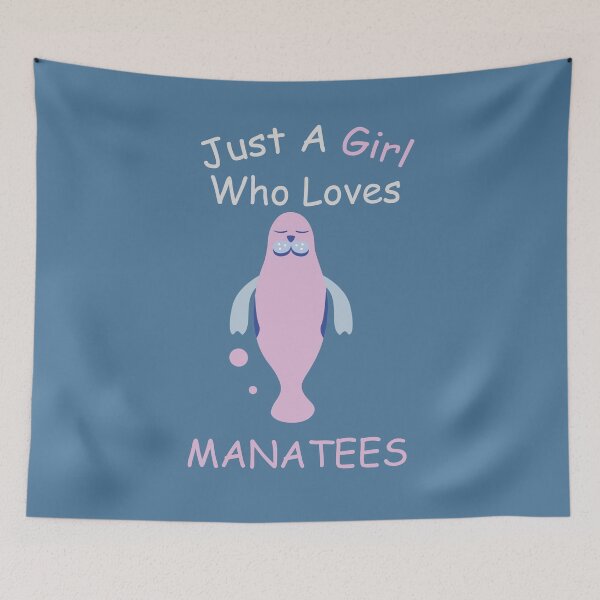 Item preview, Just A Girl Who Loves Manatees - Cute Manatee designed and sold by Mriqa.