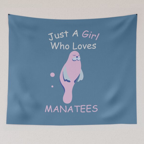 Item preview, Just A Girl Who Loves Manatees - Cute Manatee designed and sold by Mriqa.