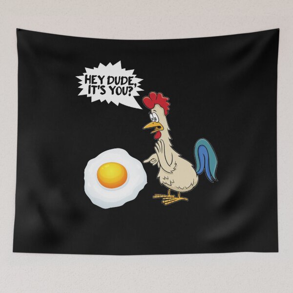 Item preview, Funny chicken with fried egg, sarcasm, chickens designed and sold by ThommyBLN.
