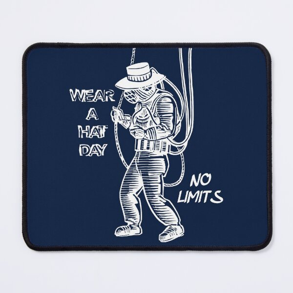 Item preview, Wear A Hat Day - No limits (diver) white designed and sold by SolidEarthArt.