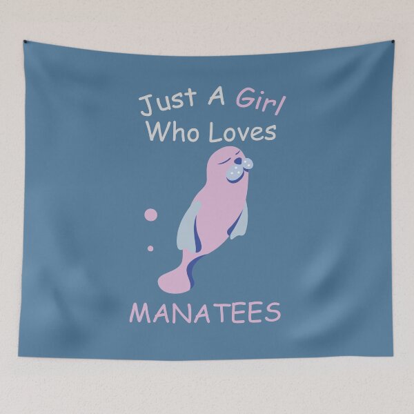 Item preview, Just A Girl Who Loves Manatees - Cute Manatee designed and sold by Mriqa.