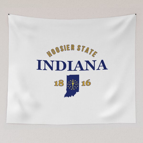 Item preview, Indiana Pride Flag Native Home Hoosier State  designed and sold by The Junto Shop.