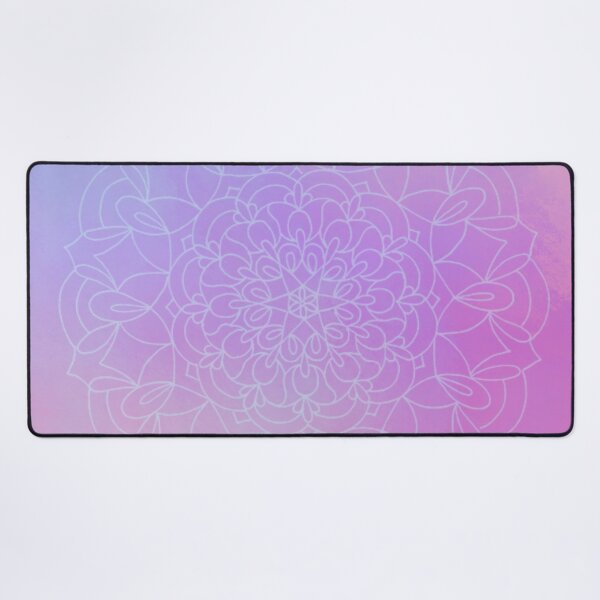 Item preview, Circular Modern Floral Sacred Geometric Art Retro Pastel Rainbow Mandala designed and sold by IZiets.