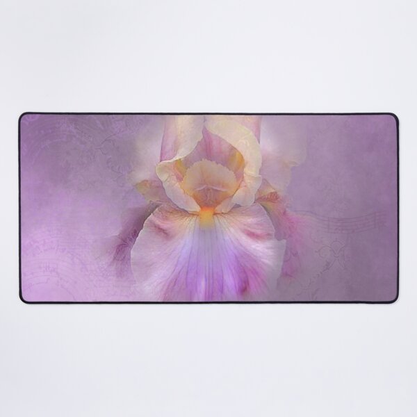 Item preview, A beautiful Purple Mauve Iris on a Purple Textured Background designed and sold by IZiets.