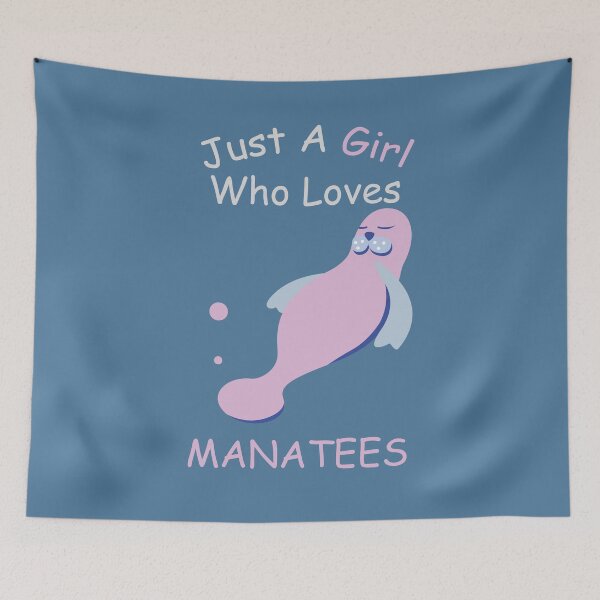 Item preview, Just A Girl Who Loves Manatees - Cute Manatee designed and sold by Mriqa.
