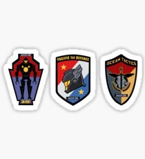 Pacific Defense Core badges Sticker