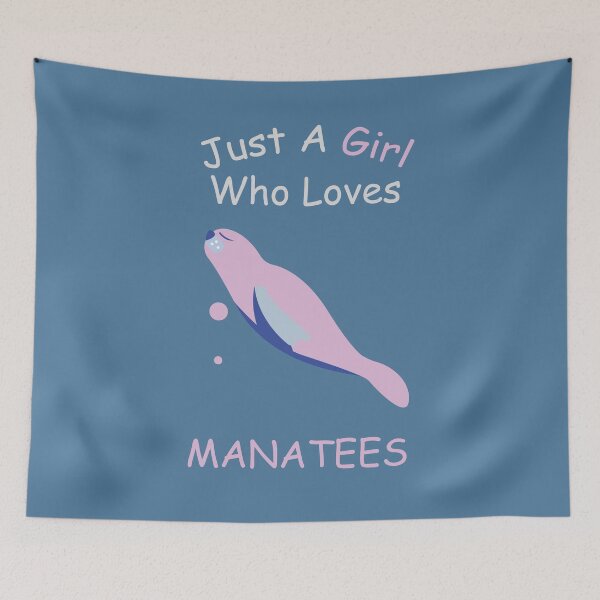 Item preview, Just A Girl Who Loves Manatees - Cute Manatee designed and sold by Mriqa.