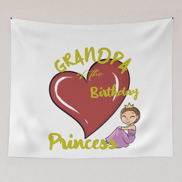 Item preview, Grandpa of the Birthday Princess designed and sold by Camelstop.