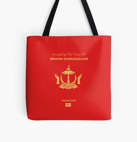 Bandar Seri Begawan Brunei National Emblem Handbag Craft Poker Spade Canvas Bag Shopping Tote 
