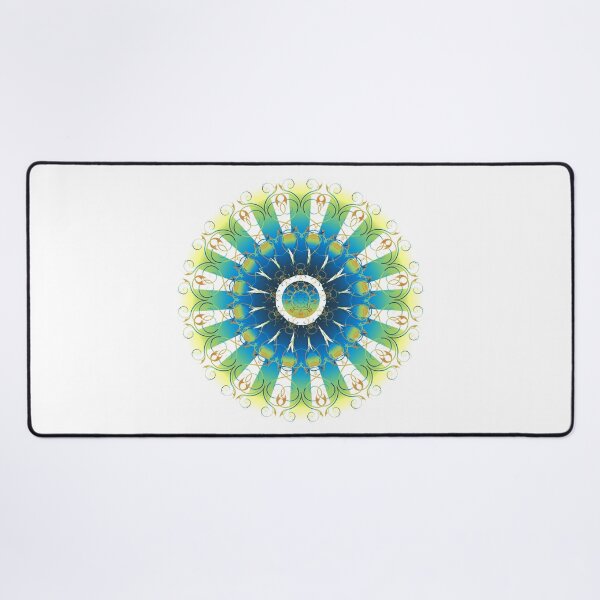 Item preview, Earth Angel Orange And Blue Mandala designed and sold by IZiets.