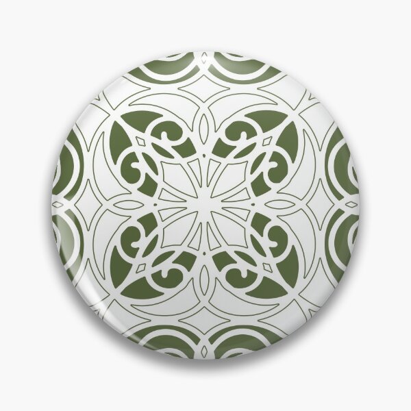 Artikelvorschau, Elegant, ornamental, lines, olive green, white entworfen und verkauft von Svitac.