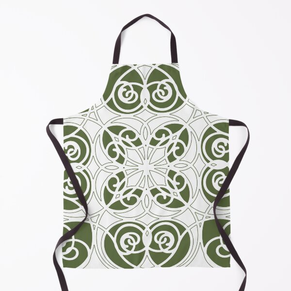 Artikelvorschau, Elegant, ornamental, lines, olive green, white entworfen und verkauft von Svitac.
