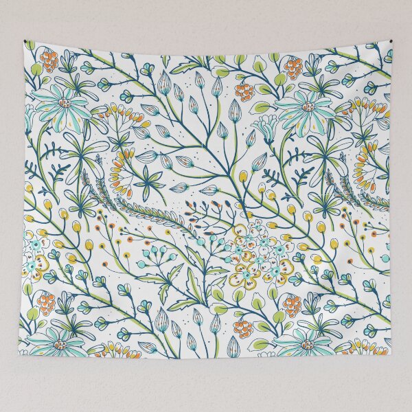 Item preview, blue flower background designed and sold by Red-ElYoubi.
