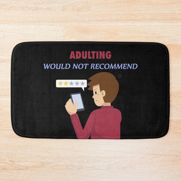 Item preview, Adulting would not recommend  designed and sold by Giovanni's  Brown Quotes.
