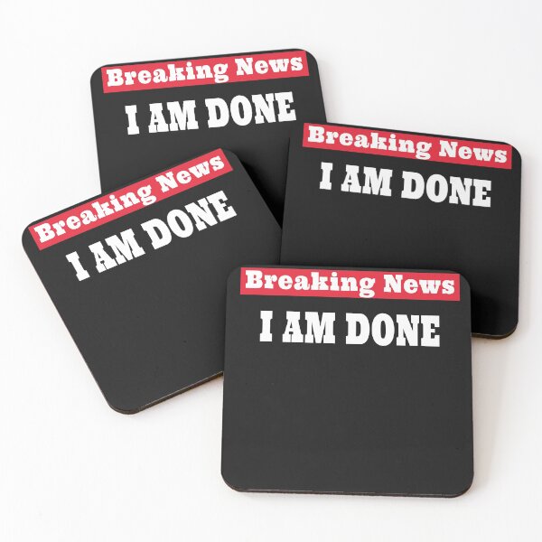 Item preview, Breaking News I AM DONE Flash  designed and sold by Craftynistia.