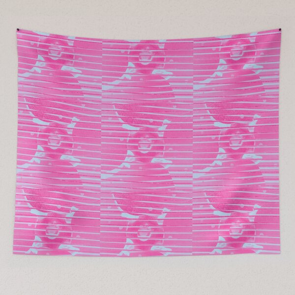 Item preview, Close up of Old Fan Gray and Pink Gradient  designed and sold by AliCatOriginals.