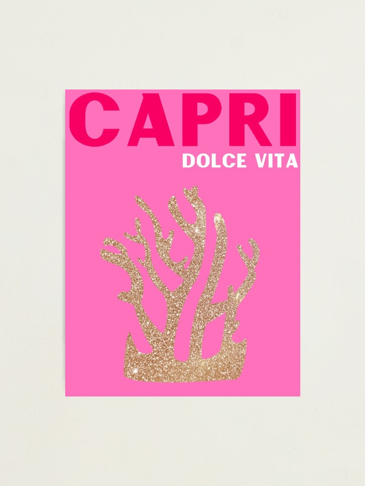 Alternate view of CAPRI - pink and gold Photographic Print