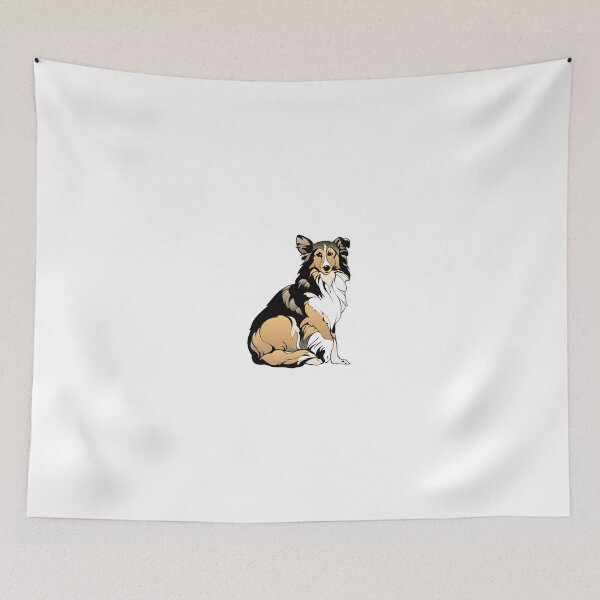 Item preview, cool cute lassie style dog art designed and sold by WeGotThat.