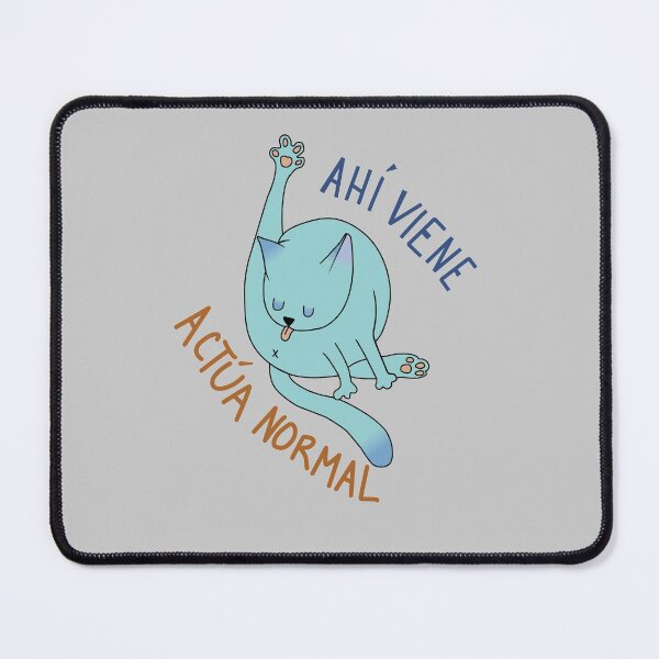 Item preview, Blue cat here he comes he acts normal designed and sold by karloatl.