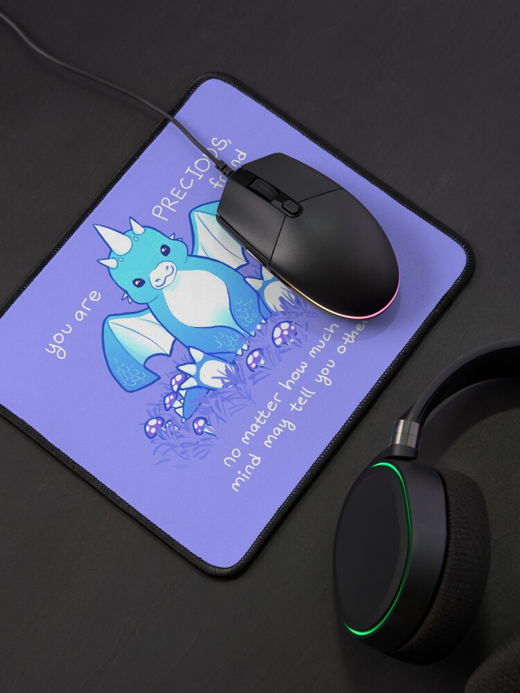 Alternate view of "You are PRECIOUS, friend" Baby Dragon Mouse Pad
