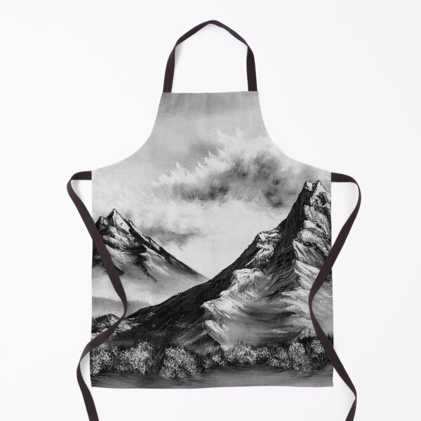 Item preview, Black and White Jagged Peaks designed and sold by gifford-pne.