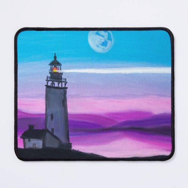 Item preview, Lighthouse Shining a Light Below a Moon designed and sold by AliCatOriginals.