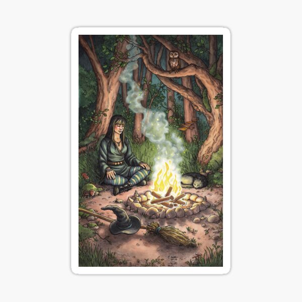 Everyday Witch Tarot - The Hermit Sticker