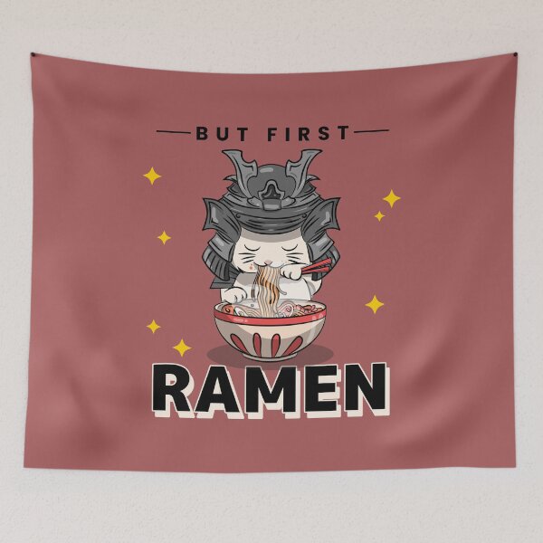 Item preview, But First Ramen! Japanese cuisine fan designed and sold by SweetbeStore.