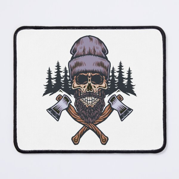 Item preview, Lumberjack Skull designed and sold by Vector Scout Lab.