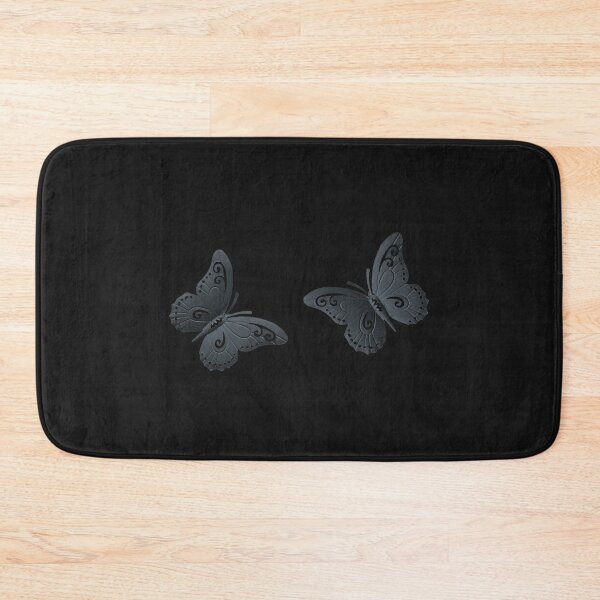 Item preview, Gray Butterflies on a Black Background designed and sold by AliCatOriginals.