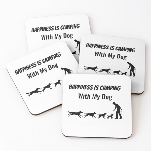 Item preview, Happiness Is Camping With My Dog designed and sold by Chanchane Store.