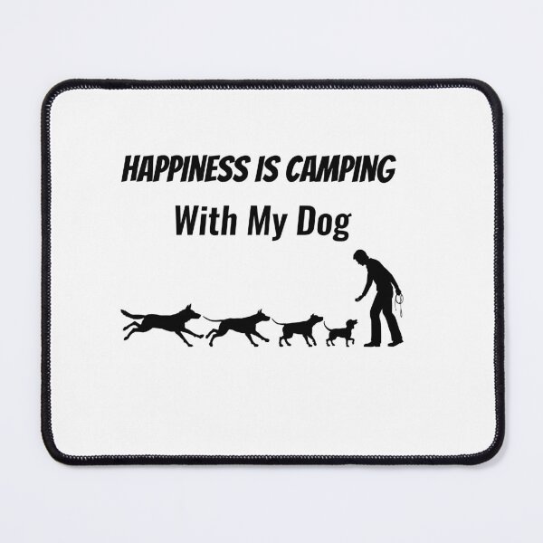 Item preview, Happiness Is Camping With My Dog designed and sold by Chanchane Store.