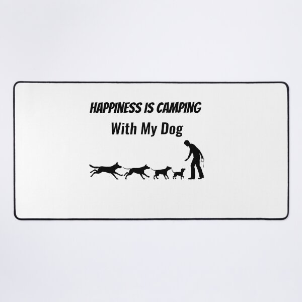 Item preview, Happiness Is Camping With My Dog designed and sold by Chanchane Store.