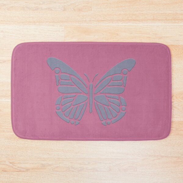 Item preview, Rose Petal Pink with Violet Verbena Beveled Butterfly designed and sold by AliCatOriginals.
