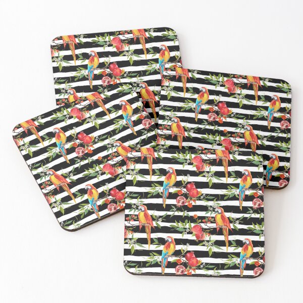 Item preview, Hawaiian Tropical Summer Paradise Floral Birds Parrots designed and sold by Ross-Sergey.
