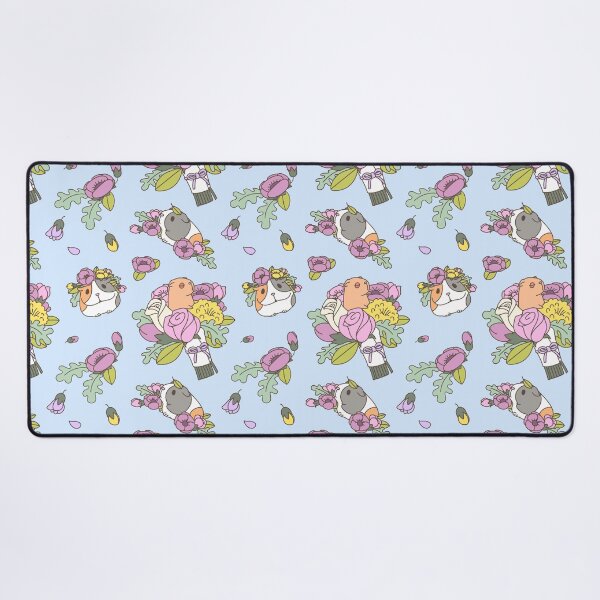 Item preview, Flowers and Guinea pig pattern, spring floral Pattern  designed and sold by Miri-Noristudio.