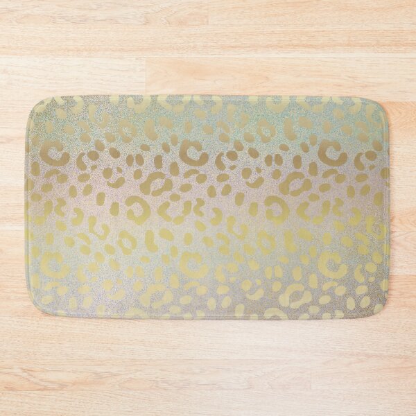 Item preview, Elegant Leopard Cheetah Skin In Metallic Gold Glitter On Rainbow Gold Gradiant  designed and sold by IZiets.