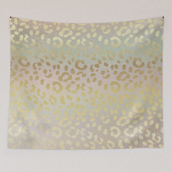 Item preview, Elegant Leopard Cheetah Skin In Metallic Gold Glitter On Rainbow Gold Gradiant  designed and sold by IZiets.