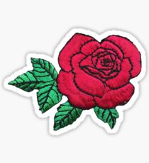 Embroidered Rose Sticker