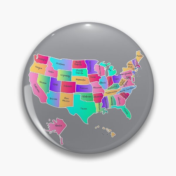 Item preview, Hand drawn USA Map, handwritten state names, United States, US map designed and sold by mashmosh.