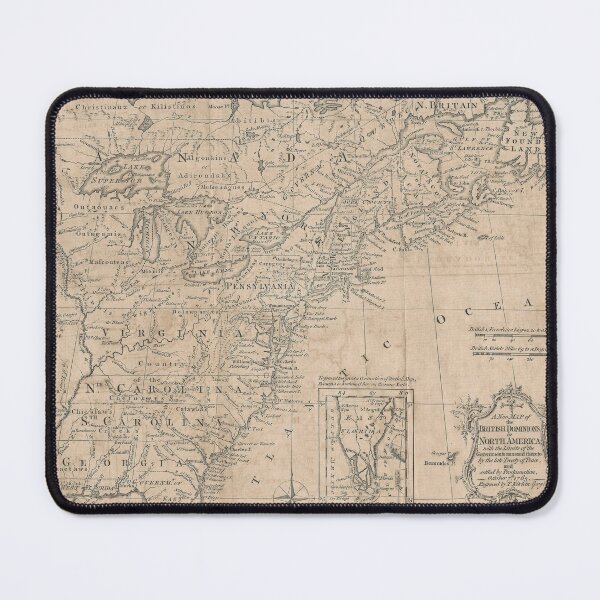 Item preview, Antique Map USA - 13 Colonies - First Map - 1763 designed and sold by PrintFromVintage.