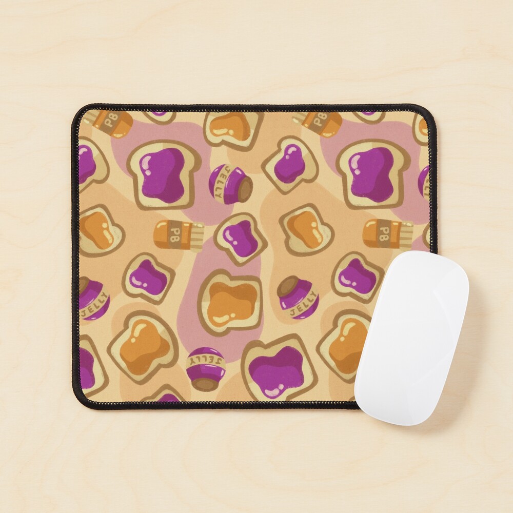 Peanut Butter & Jelly Squirrel Party Laptop Sleeve - Swan Feather